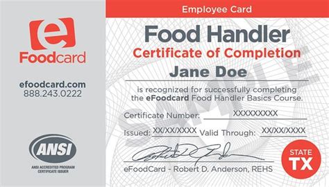 Food Handlers Certification Fast